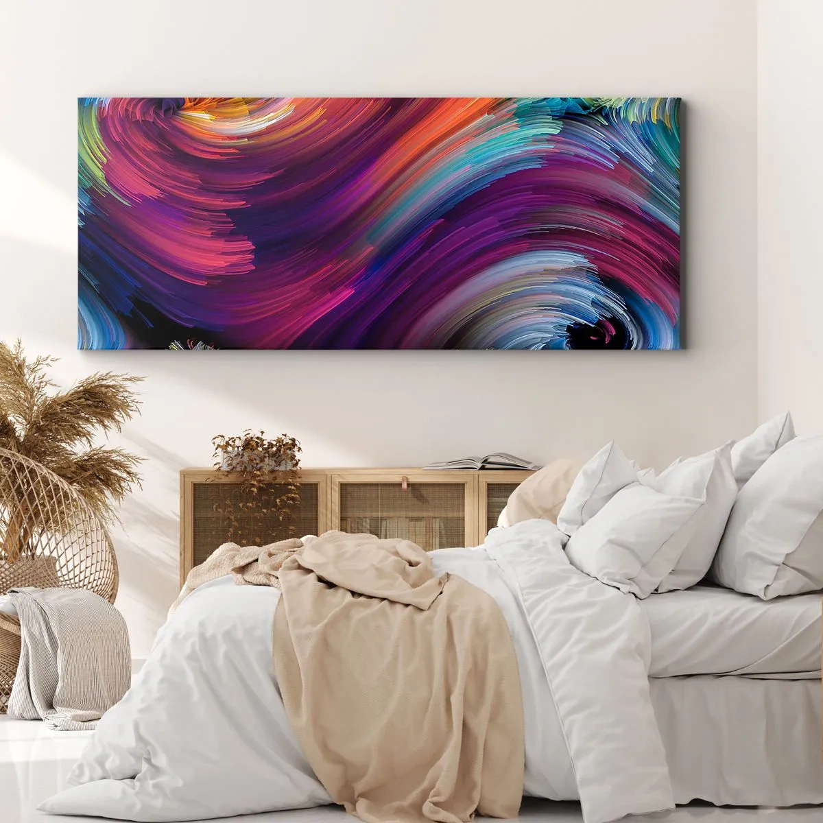 Quadro em tela - O início de um novo mundo - 160x50 cm