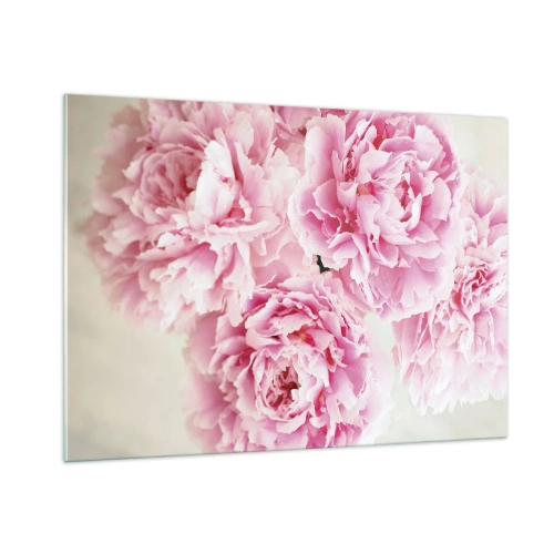 Quadro em vidro - Em esplendor rosa - 100x70 cm