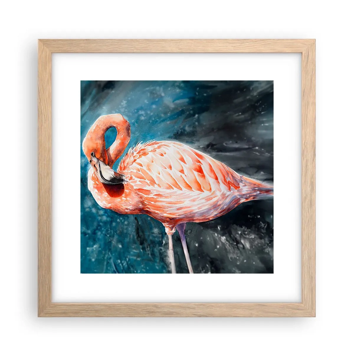 Pôster com moldura de carvalho claro - Decorativo por natureza - 30x30 cm