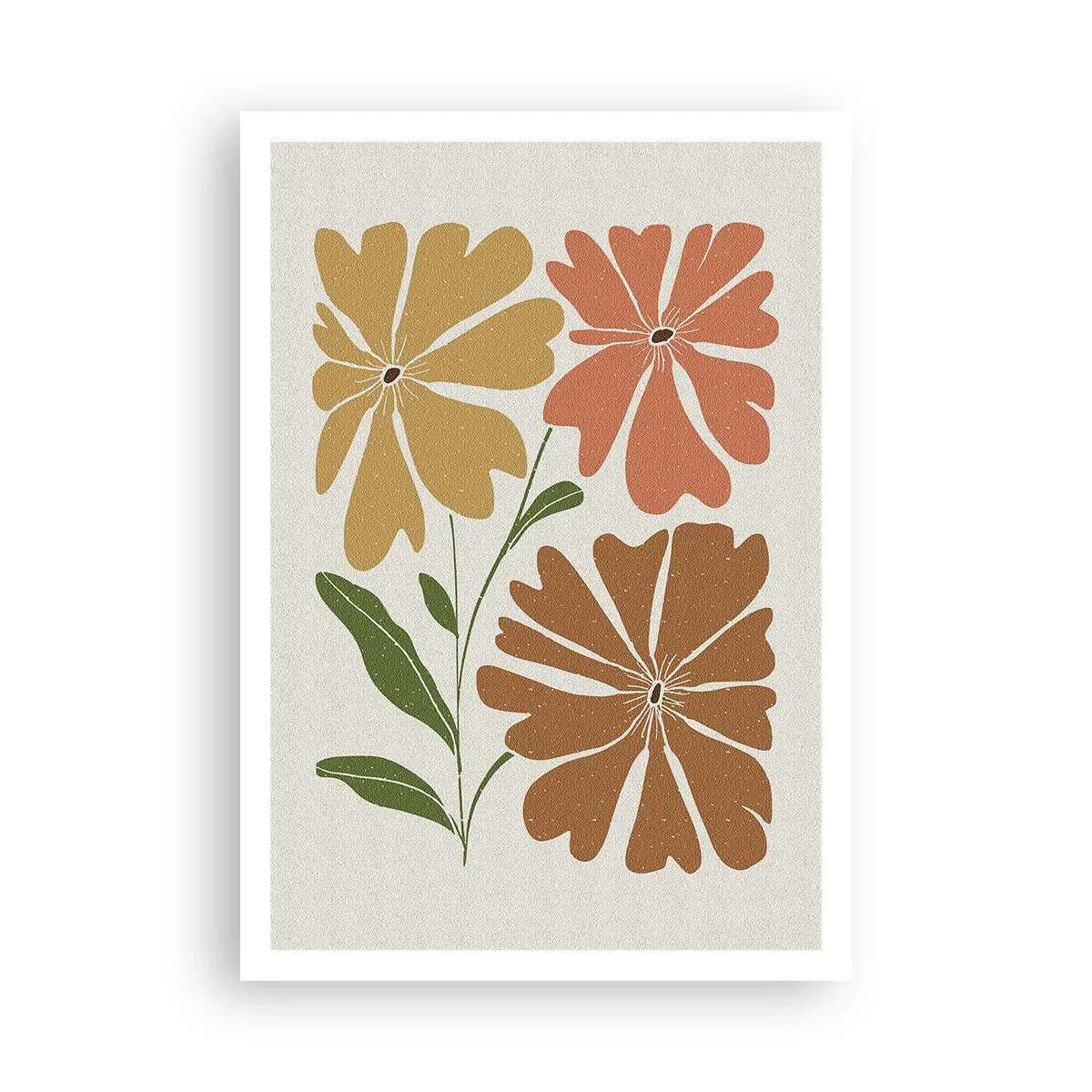 Pôster - Natureza e geometria - 70x100 cm