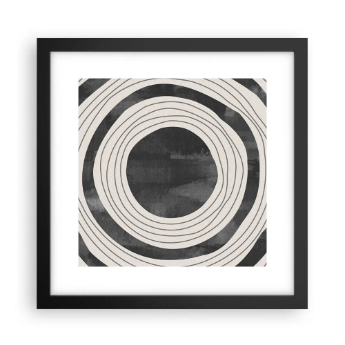 Pôster com moldura preta - Direito ao ponto - 30x30 cm