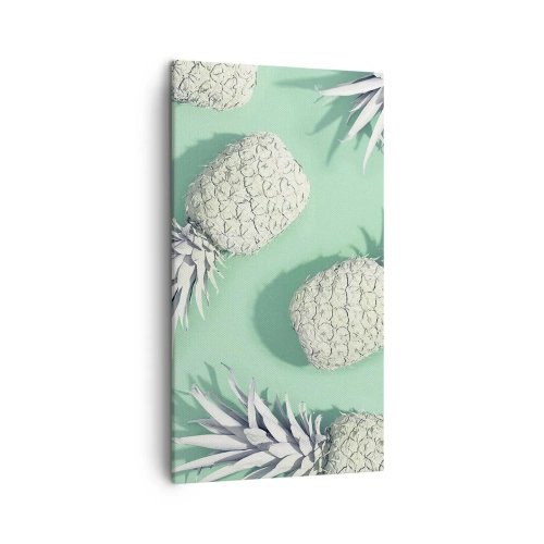 Quadro em tela - Vão muito bem com a hortelã - 45x80 cm