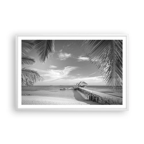 Pôster em moldura branca - Memória ou sonho? - 91x61 cm