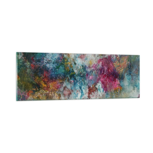 Quadro em vidro - Em plena floração - 90x30 cm