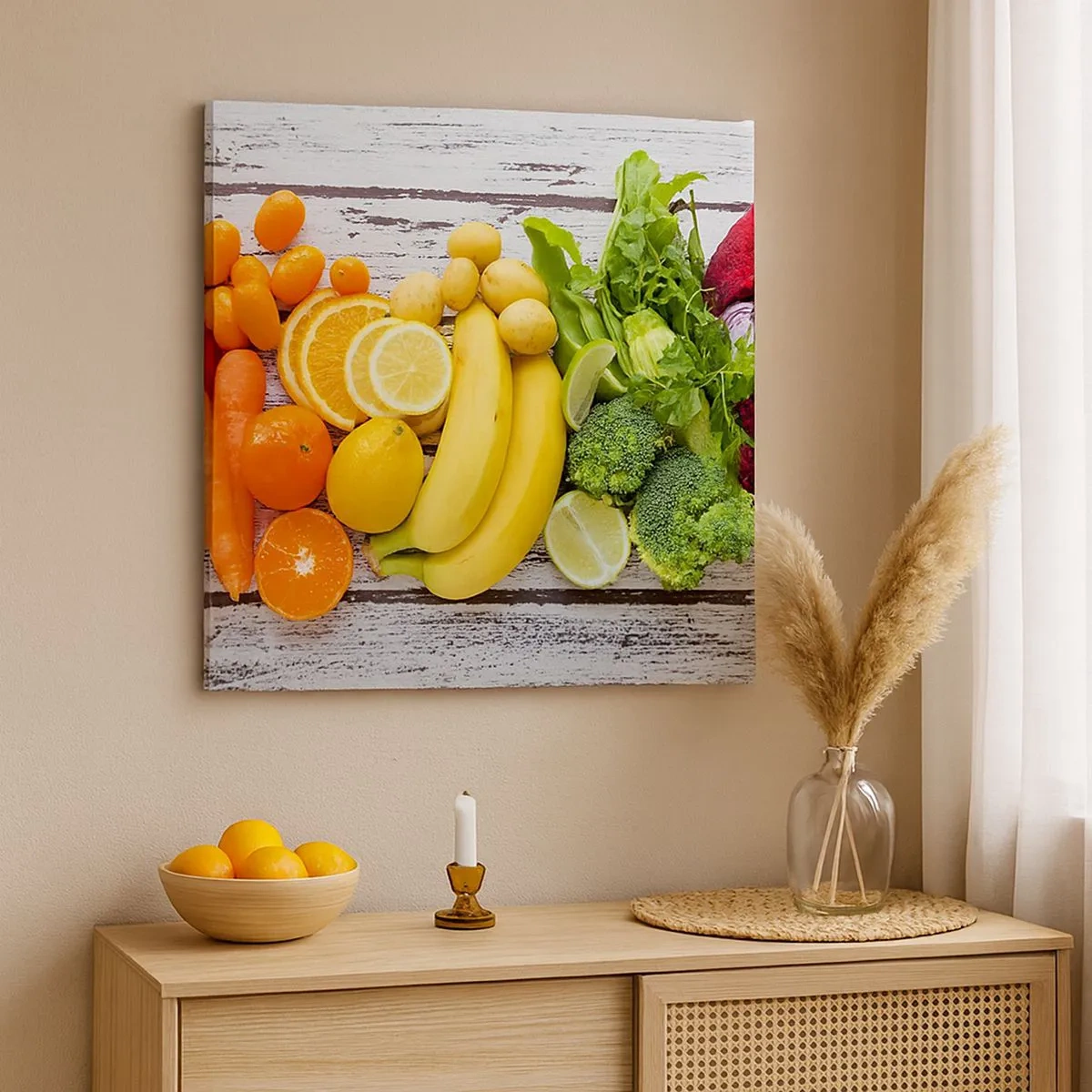 Quadro em tela - Não é suficiente? - 30x30 cm