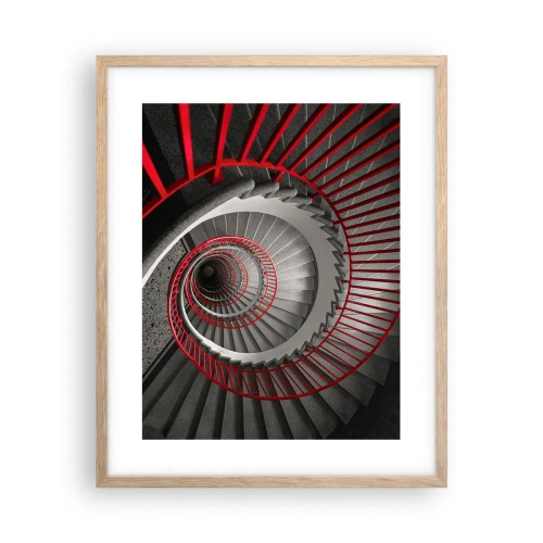 Pôster com moldura de carvalho claro - Diversão de arquitetura - 40x50 cm