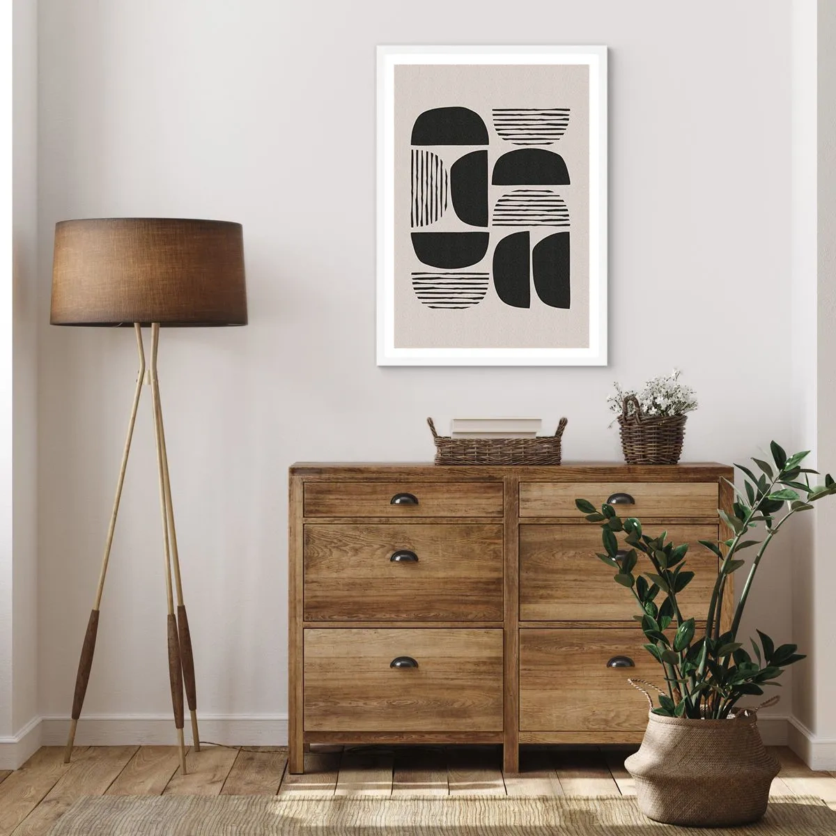 Pôster em moldura branca - Ofertas indiferentes - 50x70 cm