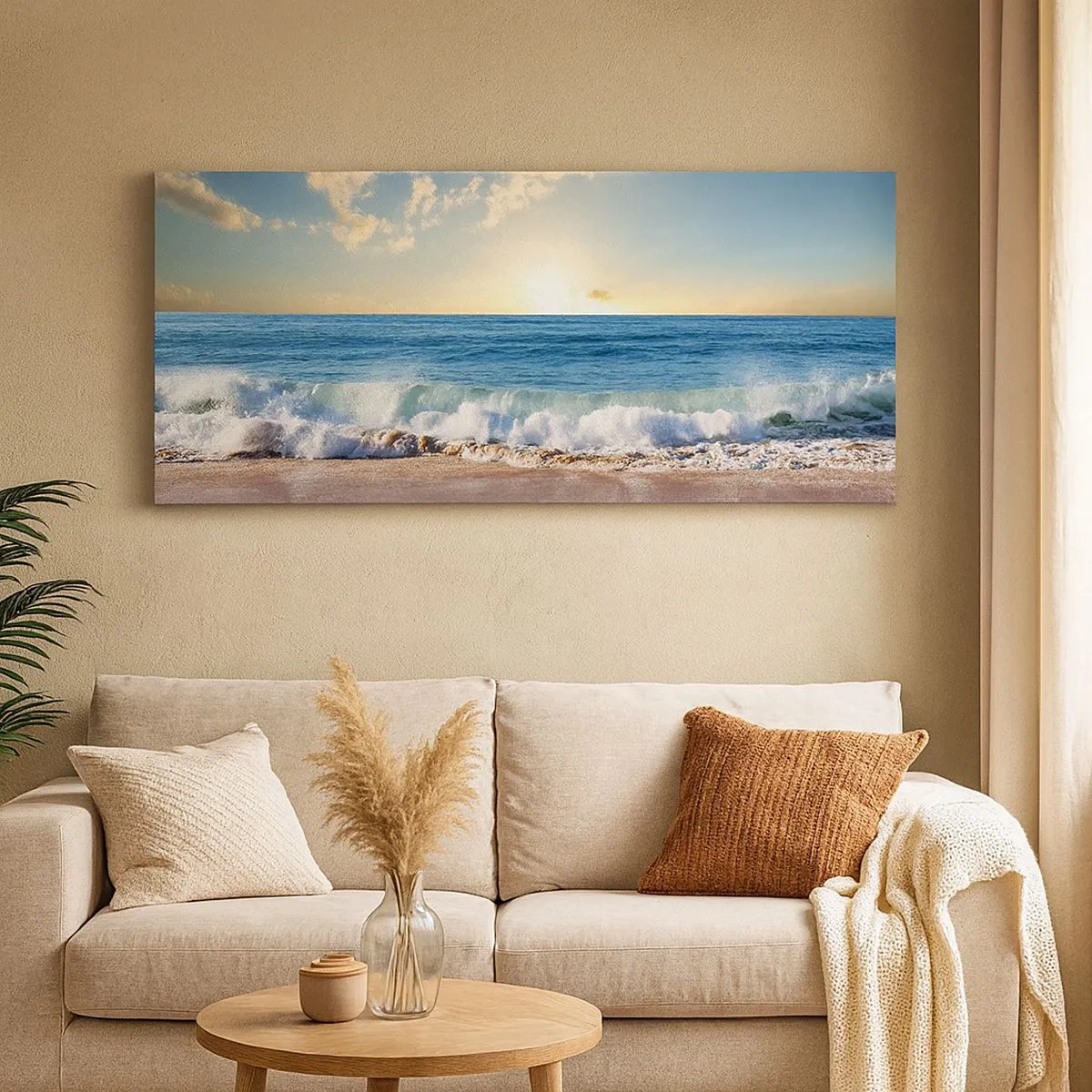 Quadro em tela - Movimento e quietude ao mesmo tempo - 100x40 cm