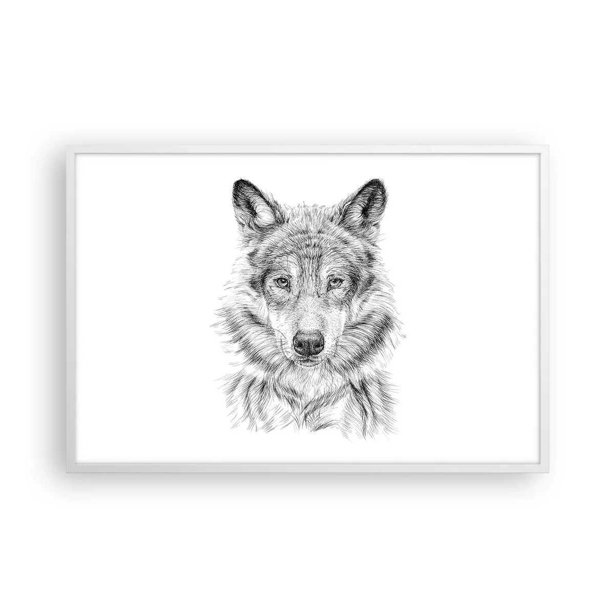 Pôster em moldura branca - Um líder nato - 91x61 cm