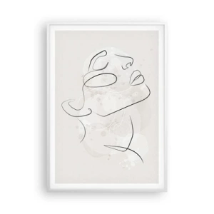 Pôster em moldura branca - Esboço de um sonho - 70x100 cm