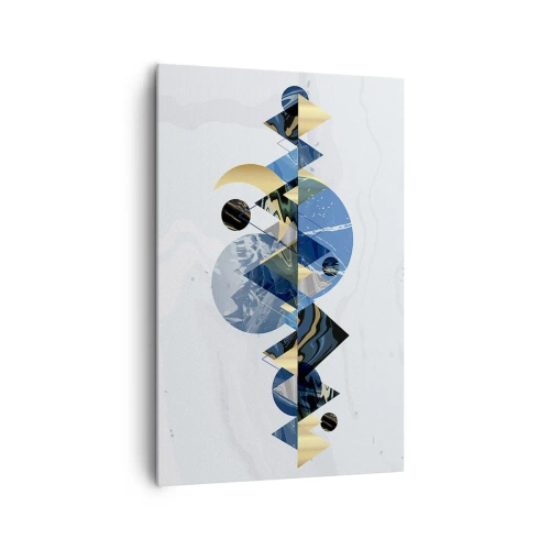 Quadro em tela - Paisagem geométrica - 80x120 cm