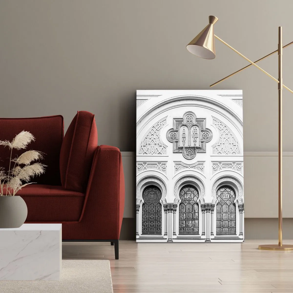 Quadro em tela - Na fronteira das culturas - 50x70 cm