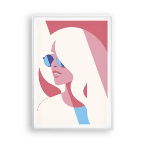 Pôster em moldura branca - Era uma loira... - 70x100 cm