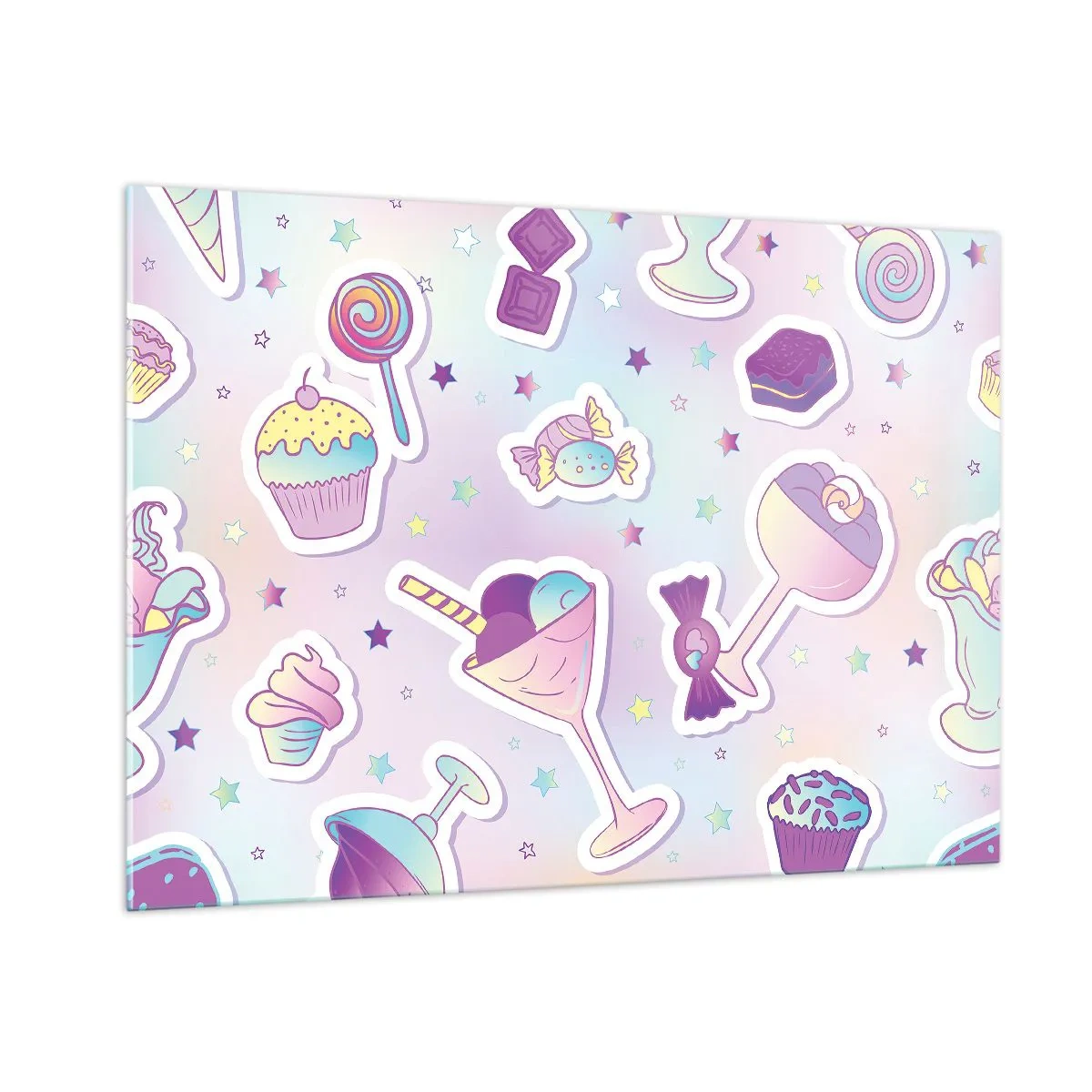 Quadro em vidro - Tenha um aniversário todos os dias - 100x70 cm