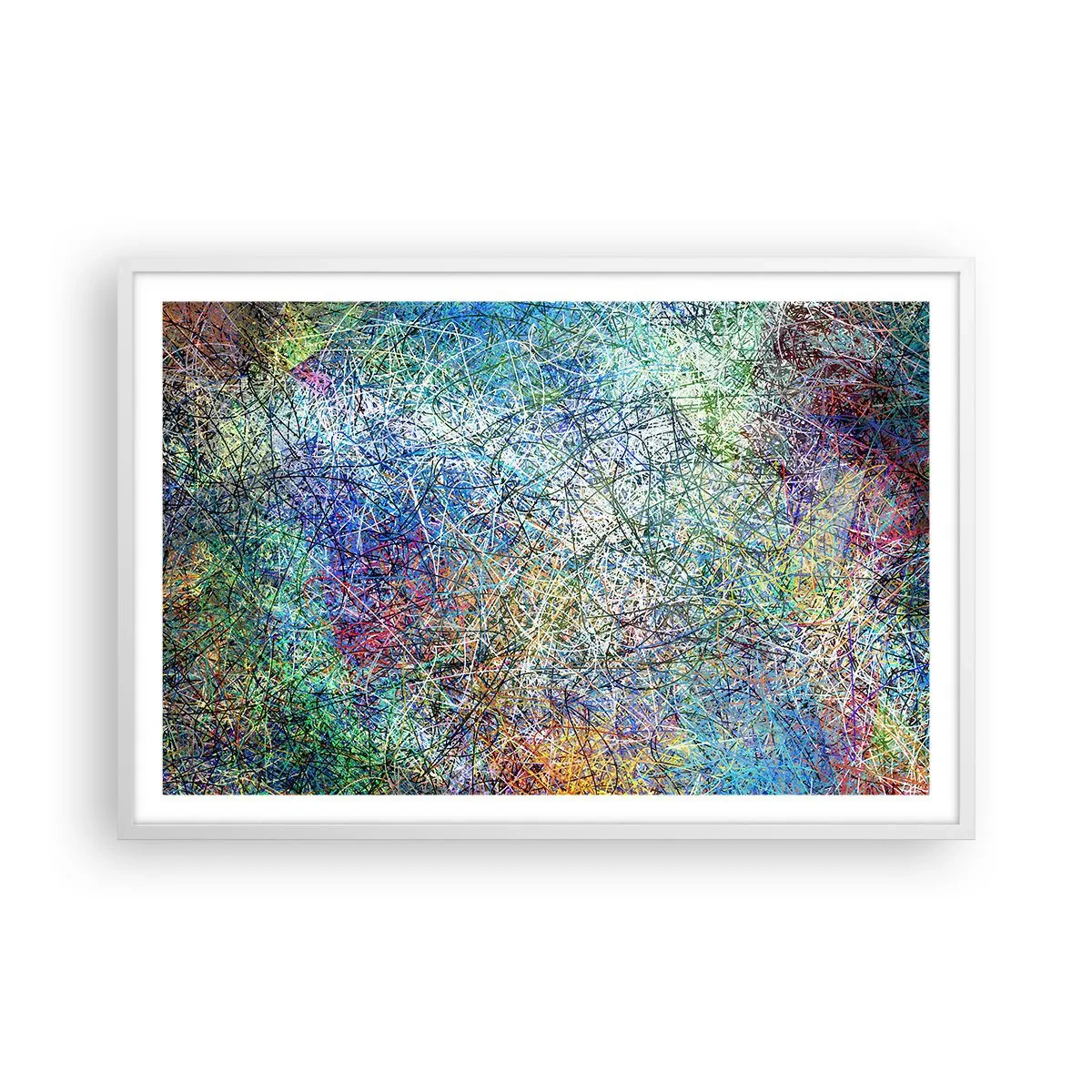 Pôster em moldura branca - Não é assim tão simples - 91x61 cm