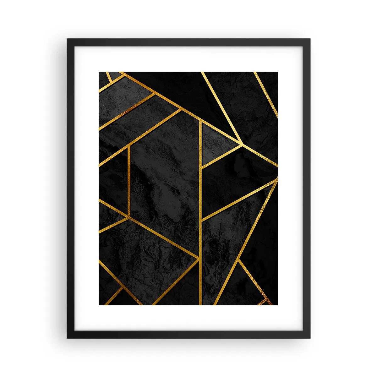 Pôster com moldura preta - Escuridão e esplendor - 40x50 cm