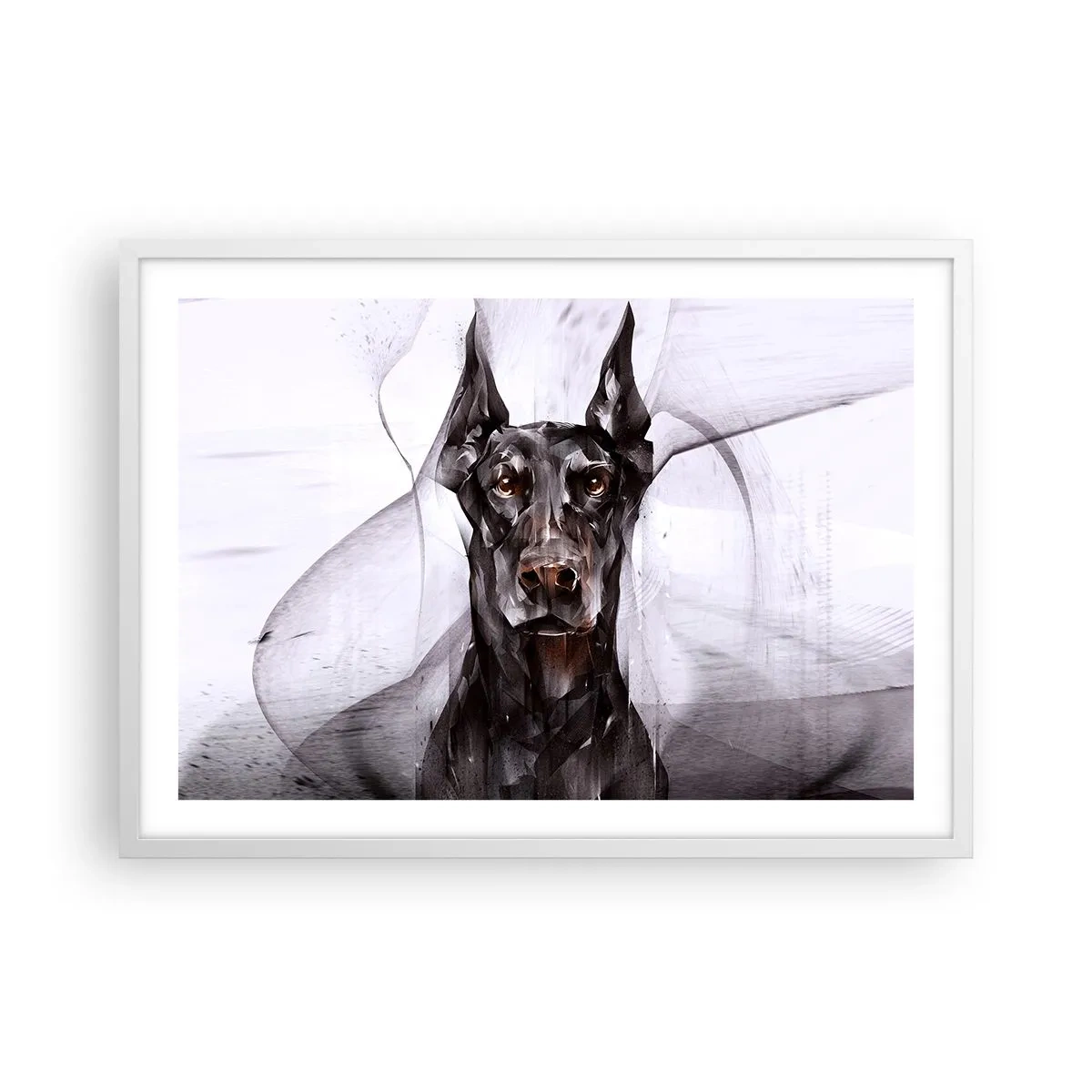 Pôster em moldura branca - Nascido na nobreza - 70x50 cm