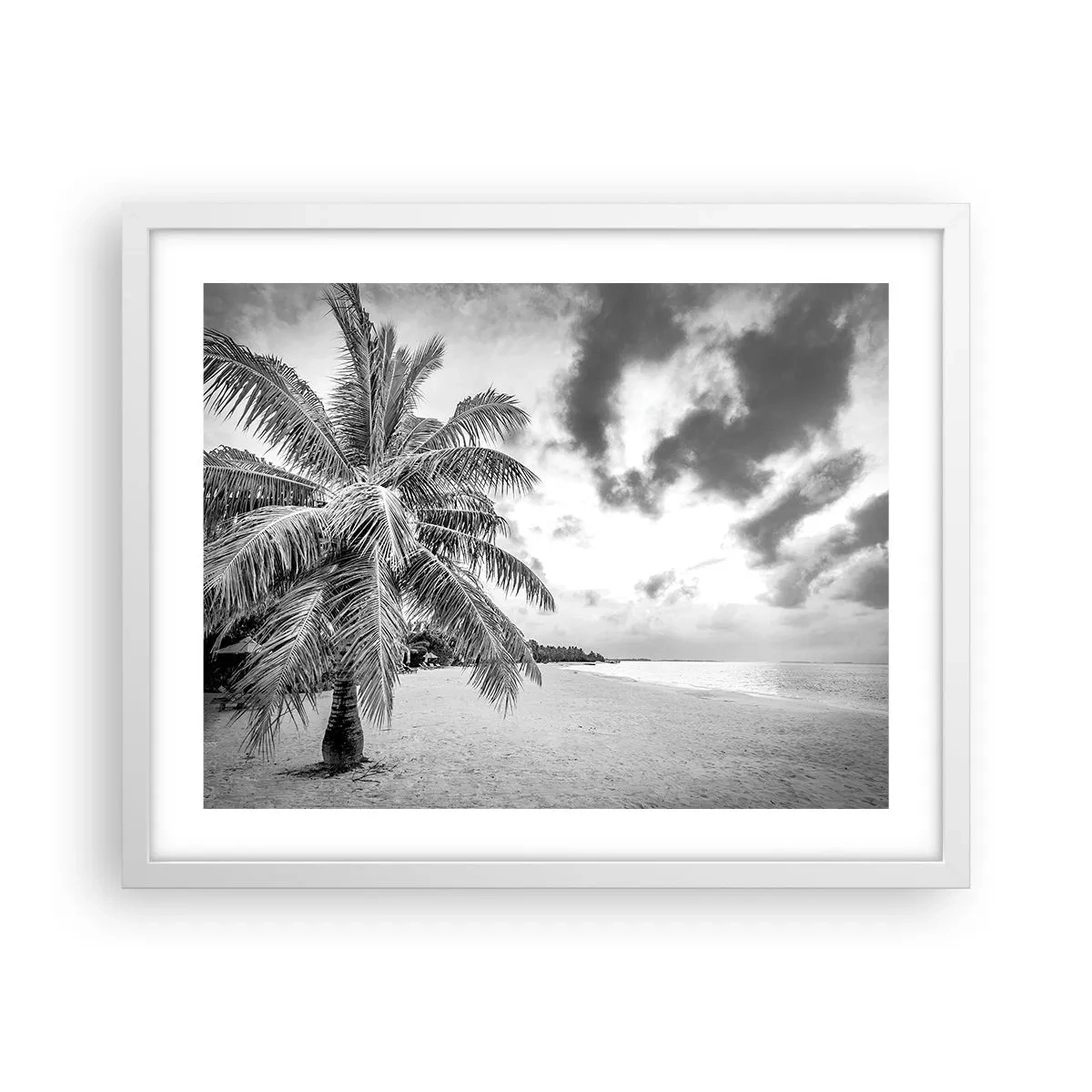 Pôster em moldura branca - Quando anseia por solidão... - 50x40 cm