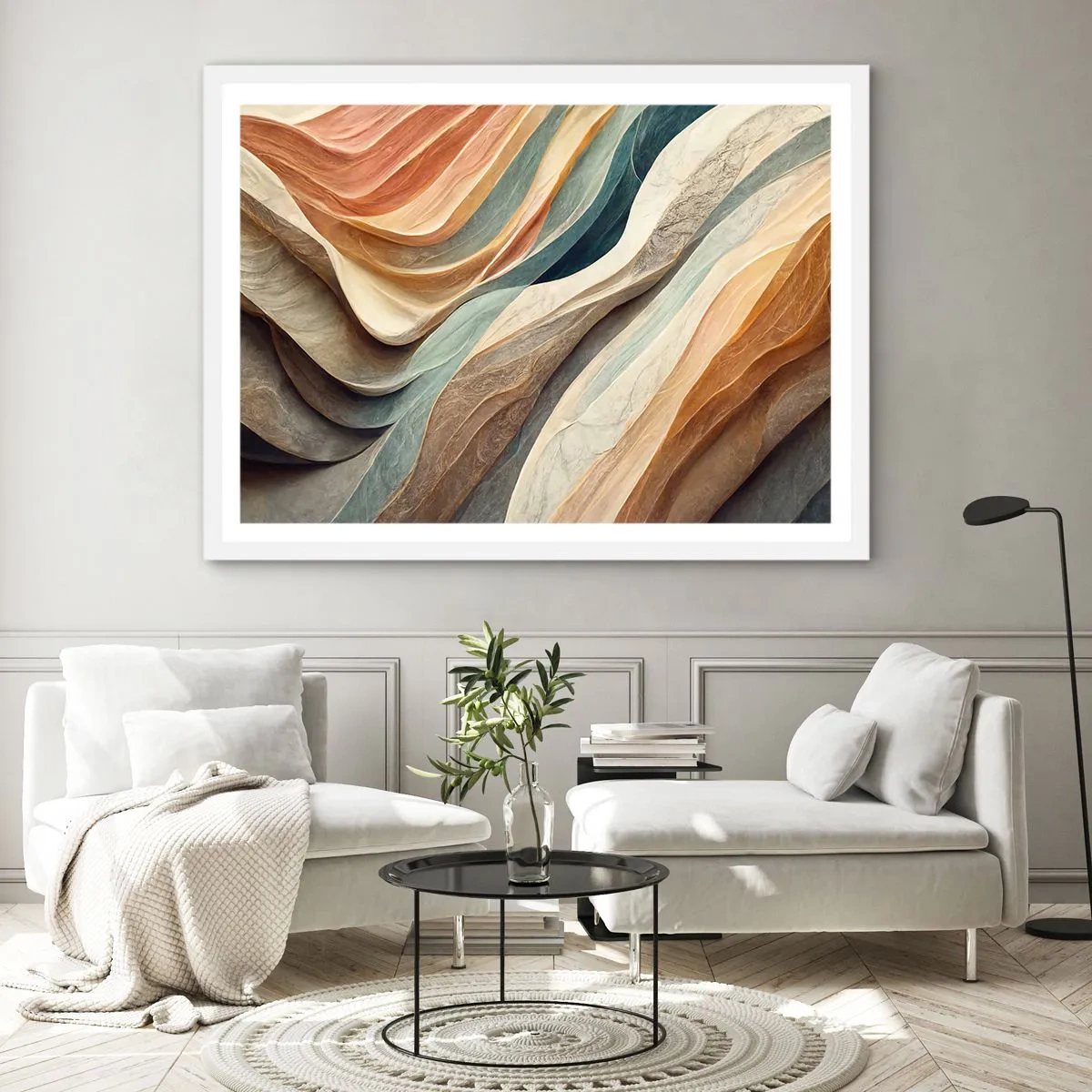 Pôster em moldura branca - O momento antes da mudança - 70x50 cm