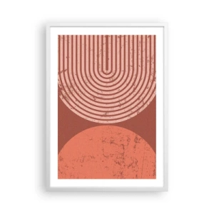 Pôster em moldura branca - Relacionamento próximo - 50x70 cm