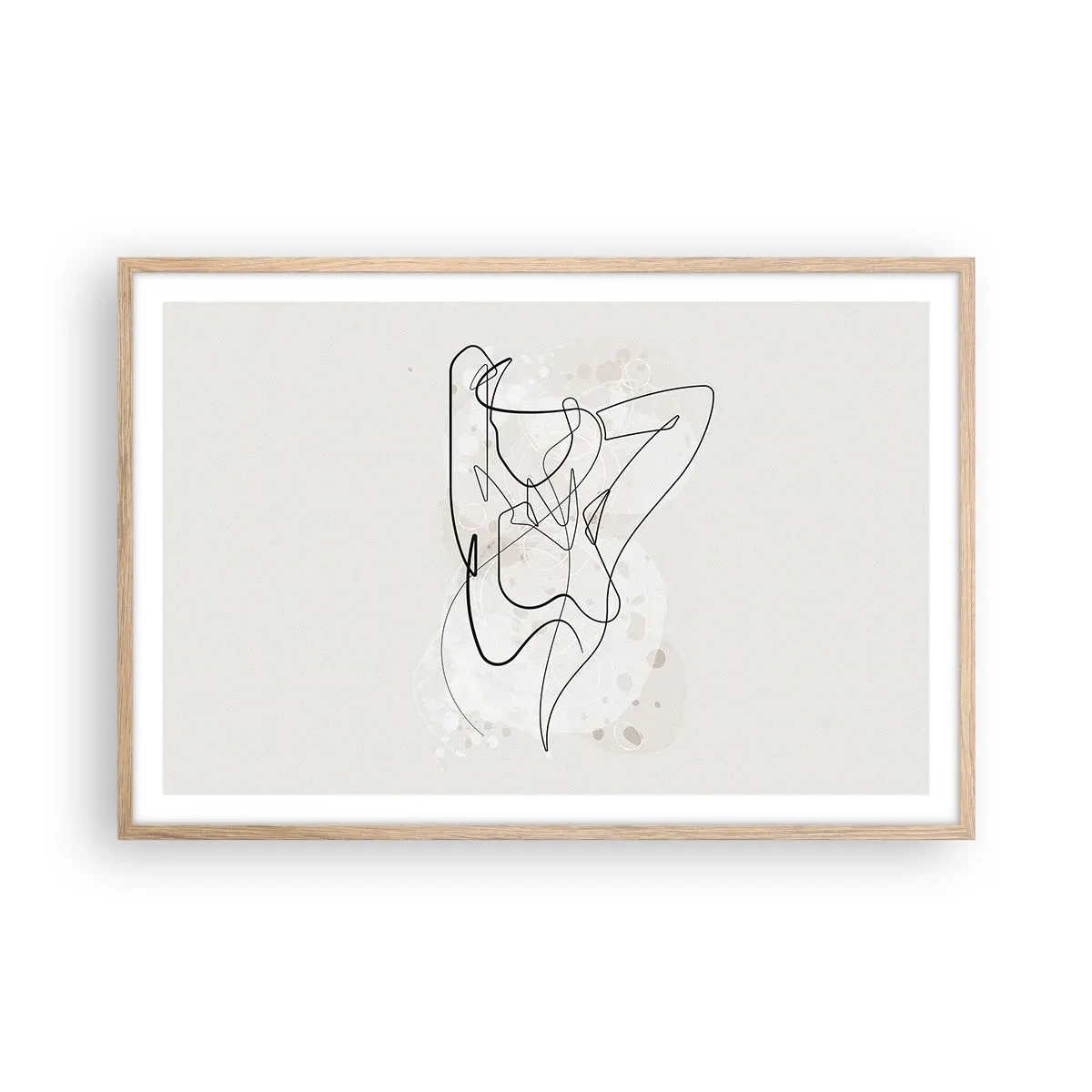 Pôster com moldura de carvalho claro - A arte da sedução - 91x61 cm