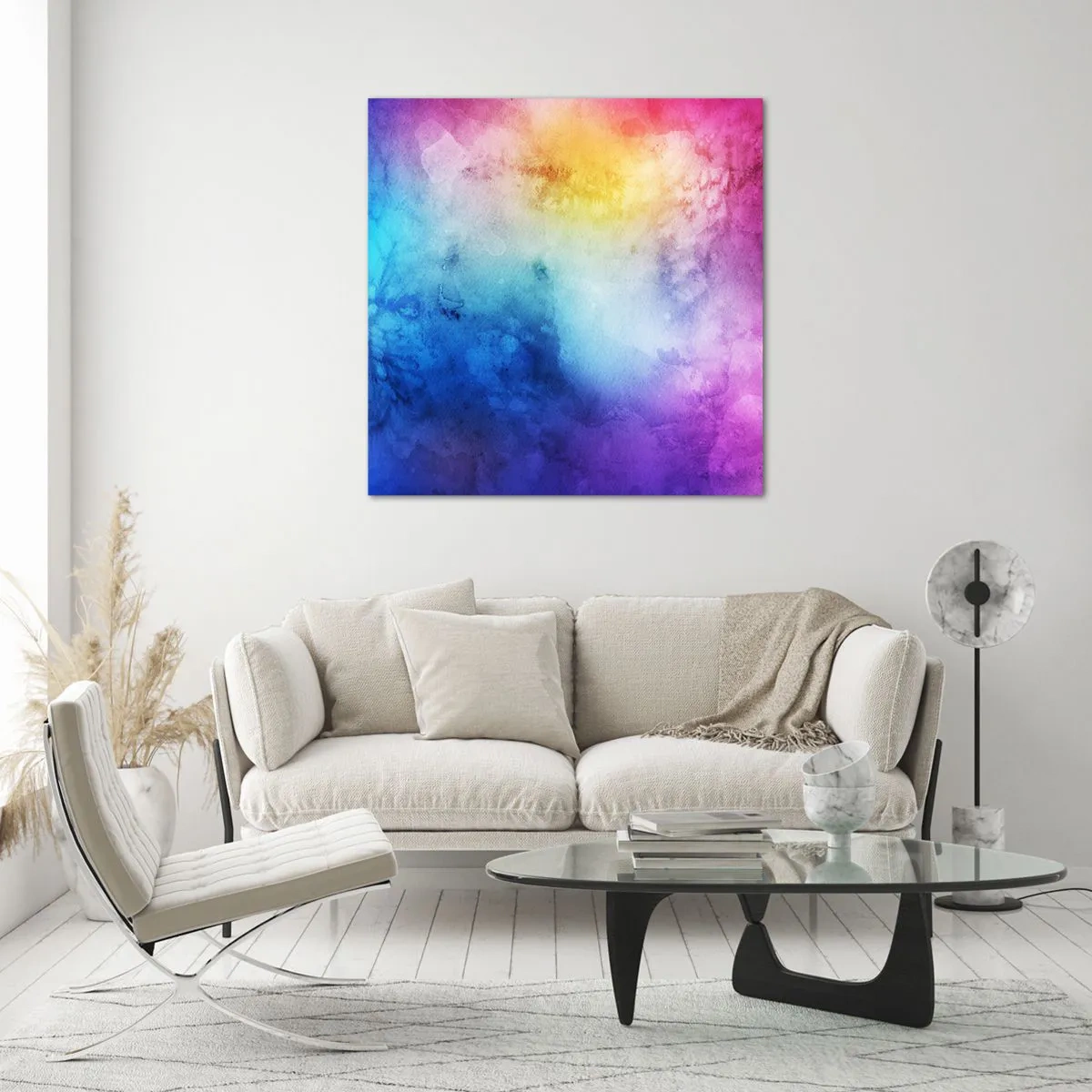 Quadro em vidro - Quase no sétimo céu - 60x60 cm