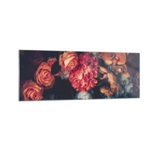 Quadro em vidro - Como nos mestres holandeses - 140x50 cm
