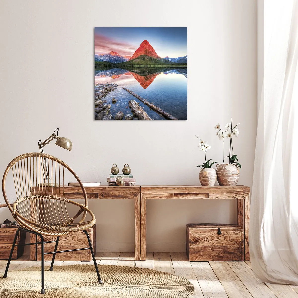 Quadro em tela - Calor e frio - 60x60 cm