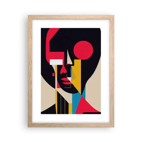 Pôster com moldura de carvalho claro - Seu mundo interior - 30x40 cm