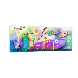 Quadro em vidro - Sem palavras! - 140x50 cm