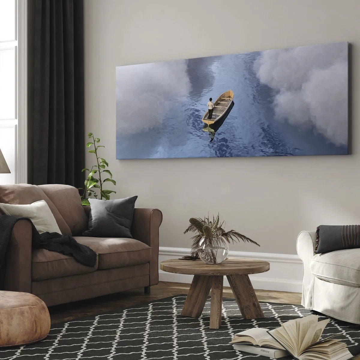 Quadro em tela - Vida – jornada – desconhecido - 100x40 cm