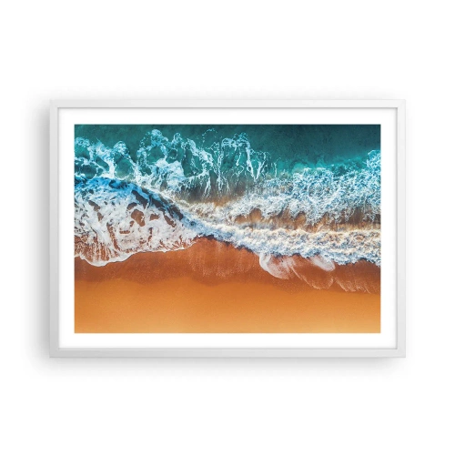 Pôster em moldura branca - Sempre em par - 70x50 cm