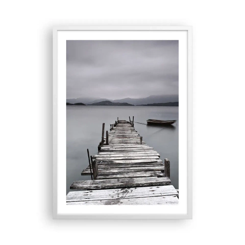 Pôster em moldura branca - Amanhã pode ir - 50x70 cm