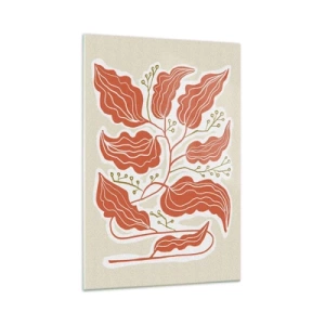 Quadro em vidro - Folclórico e coral - 70x100 cm