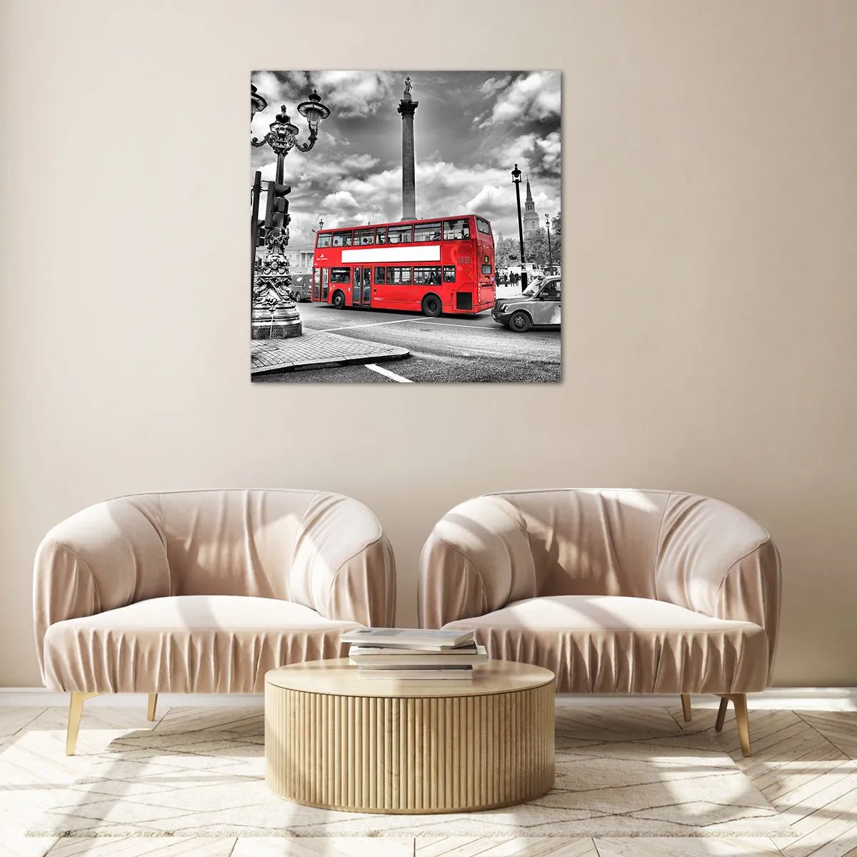 Quadro em vidro - A verdadeira corrente sanguínea da cidade - 60x60 cm