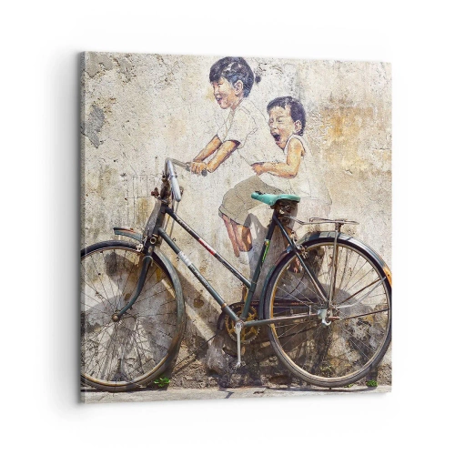 Quadro em tela - Verdadeiro ou falso? - 60x60 cm