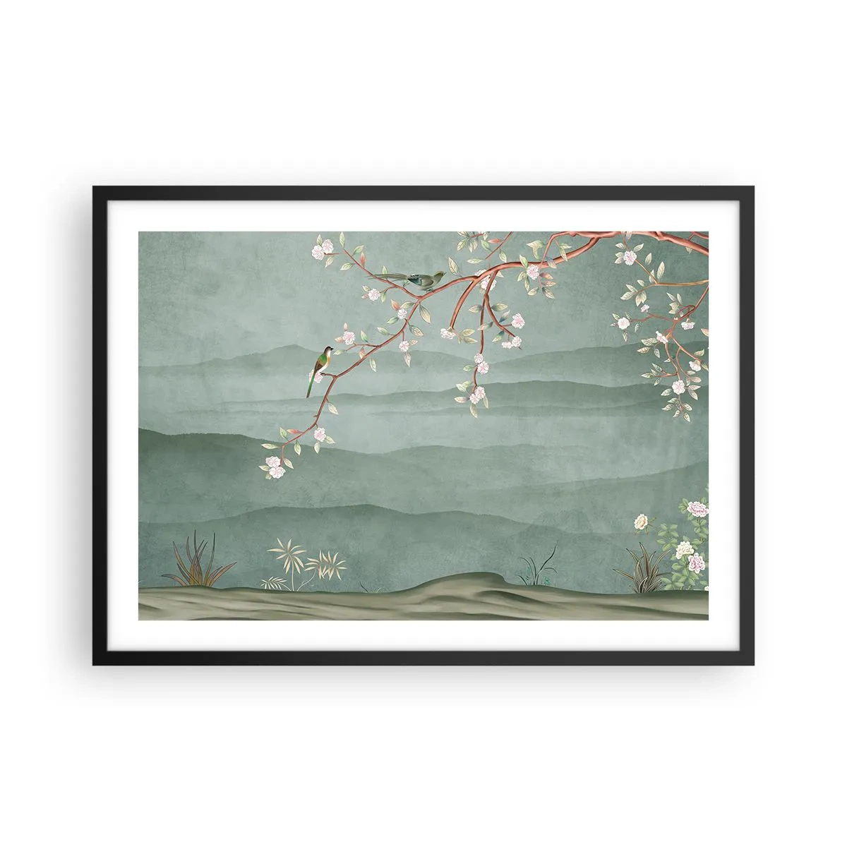 Pôster com moldura preta - Primavera, oh, és tu - 70x50 cm