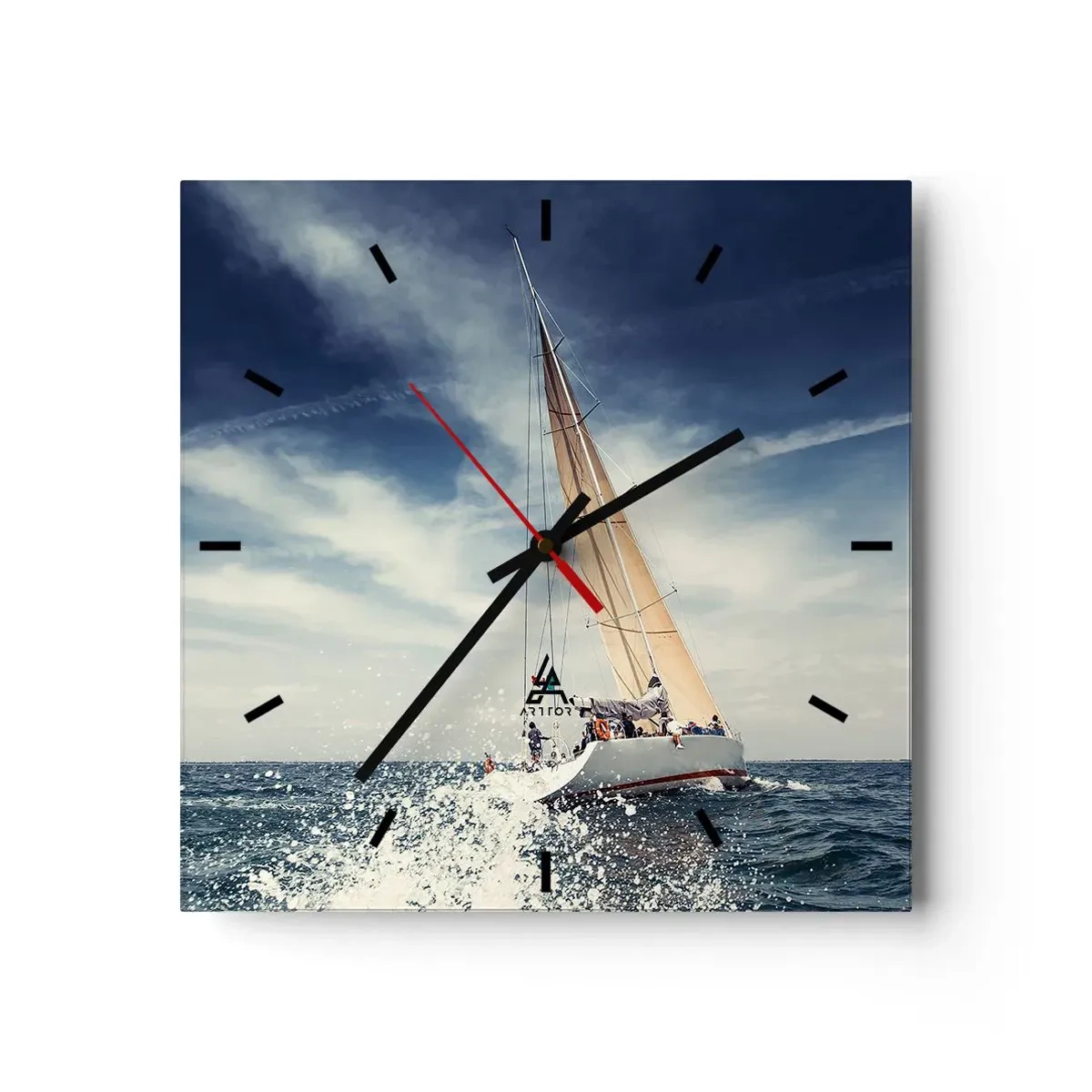 Relógio de parede - Relógio em vidro - Não nos alcançarão! - 40x40 cm