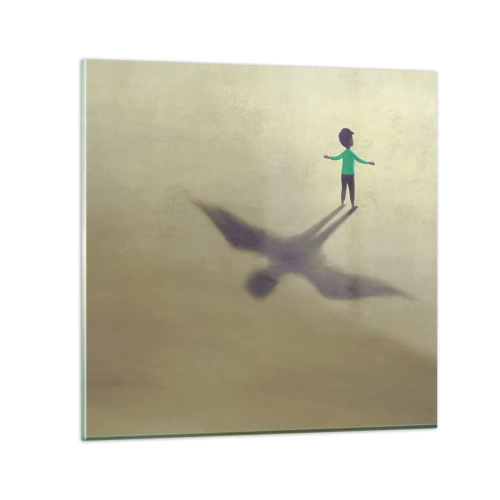 Quadro em vidro - Herói do futuro - 70x70 cm