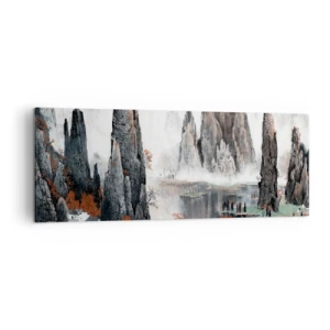 Quadro em tela - Poderosos guardiões  - 140x50 cm