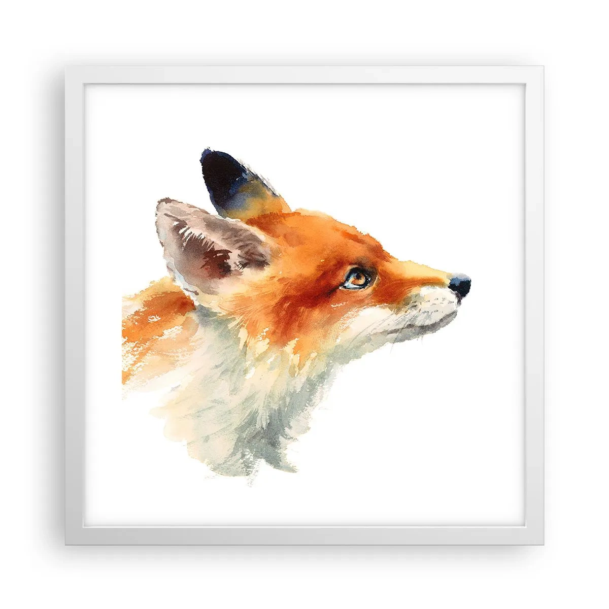 Pôster em moldura branca - Nunca é demais ter cuidado - 40x40 cm