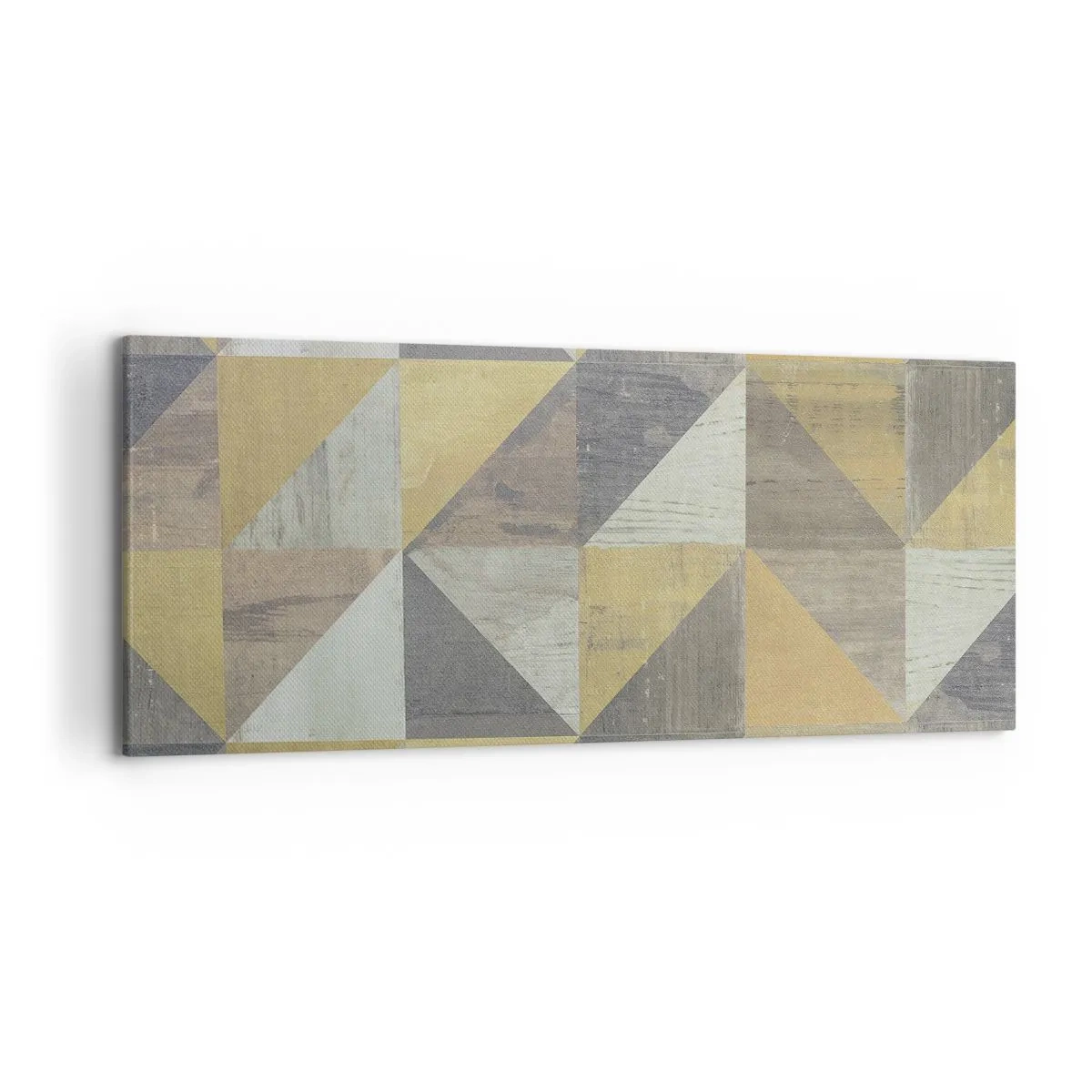 Quadro em tela - Em ângulo com um triângulo - 120x50 cm