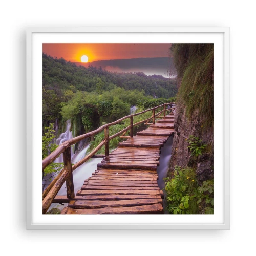 Pôster em moldura branca - Beleza inacreditável - 60x60 cm