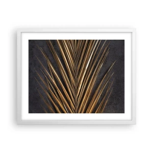 Pôster em moldura branca - Ouro dos trópicos - 50x40 cm