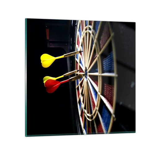 Quadro em vidro - Direto ao ponto - 50x50 cm