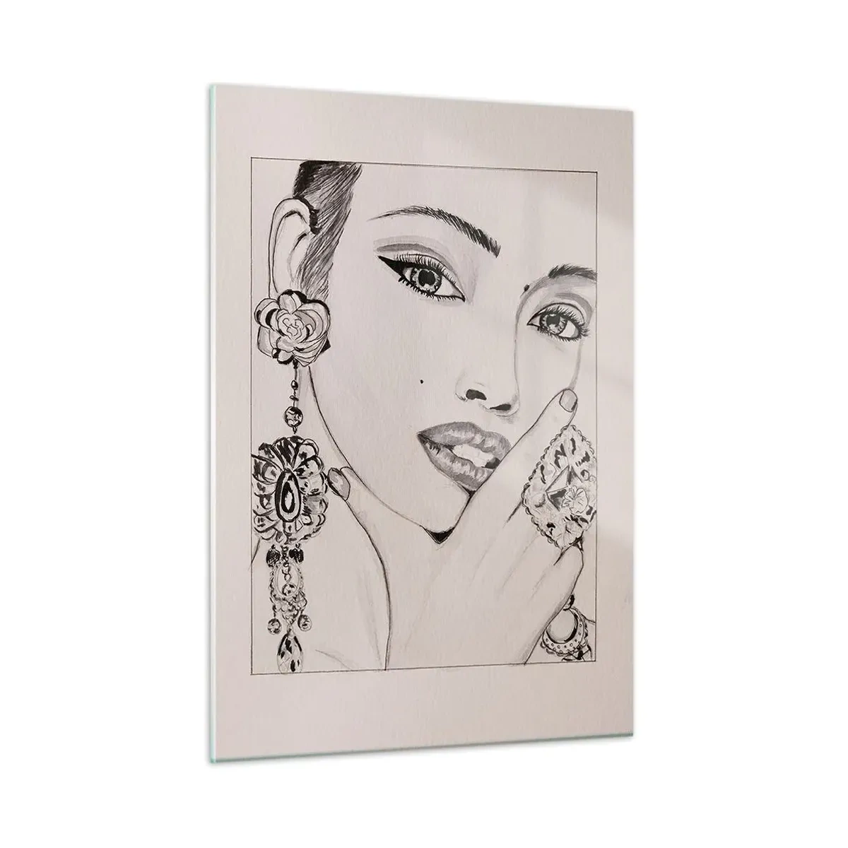 Quadro em vidro - A joia mais linda - 50x70 cm