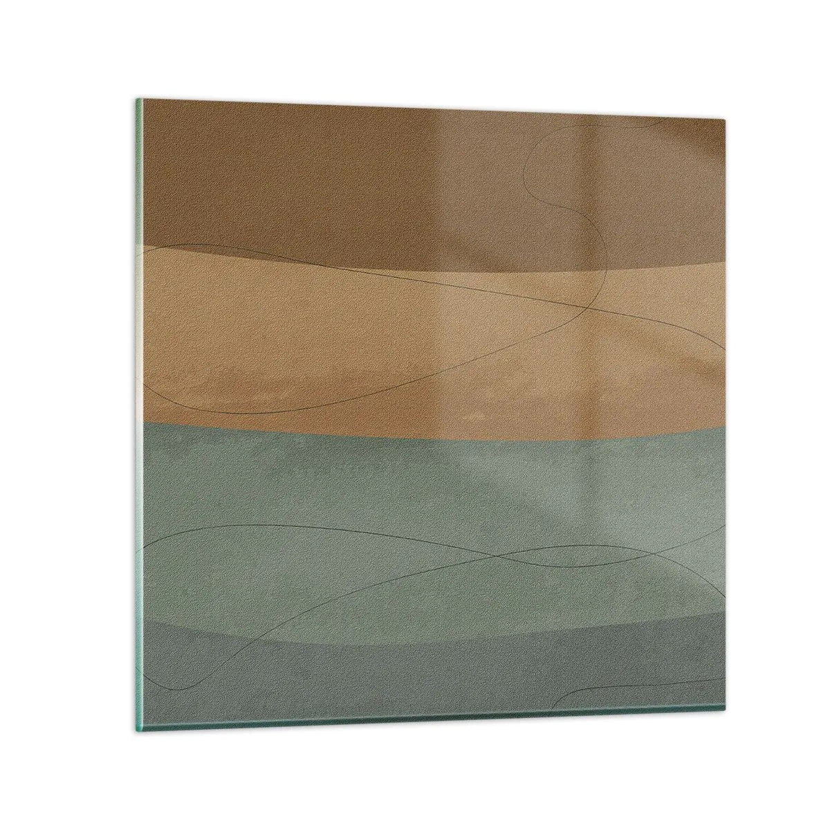 Quadro em vidro - Composição horizontal - 70x70 cm