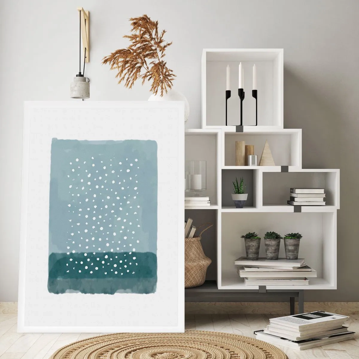 Pôster - Cultivado em azul - 50x70 cm