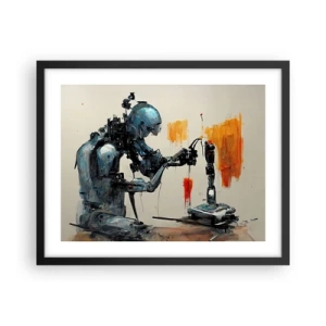 Pôster com moldura preta - Já amanhã… - 50x40 cm