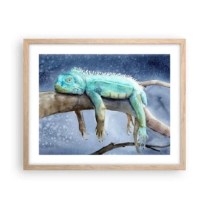 Pôster com moldura de carvalho claro - Estamos bem! - 50x40 cm